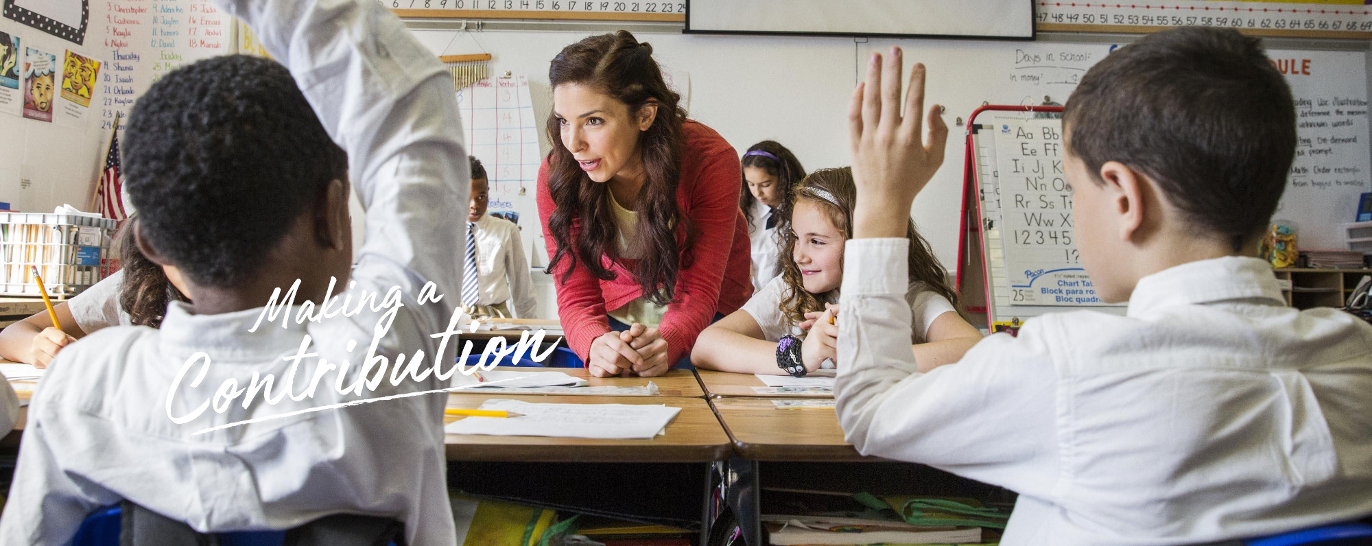 teacher with small group of students